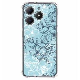 Funda Silicona Antigolpes para Realme Note 60 diseño Flores 03 Dibujos