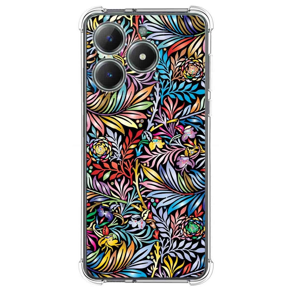 Funda Silicona Antigolpes para Realme Note 60 diseño Flores 04 Dibujos
