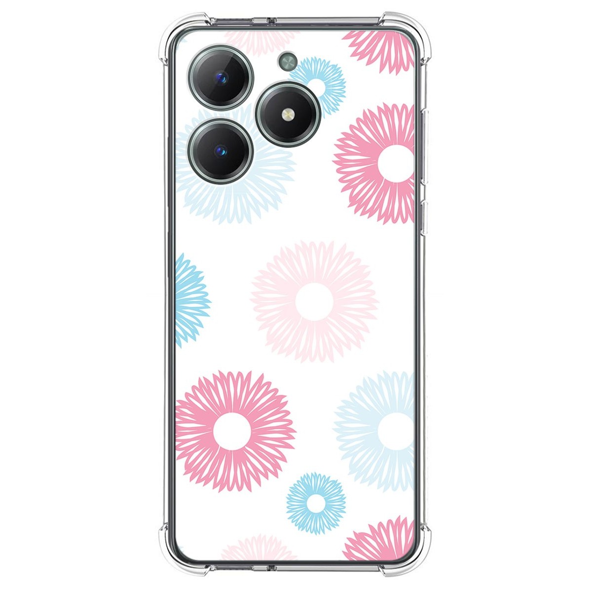 Funda Silicona Antigolpes para Realme Note 60 diseño Flores 06 Dibujos