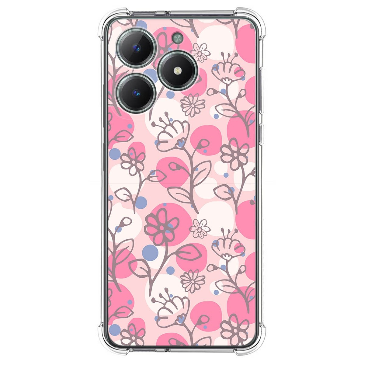 Funda Silicona Antigolpes para Realme Note 60 diseño Flores 07 Dibujos
