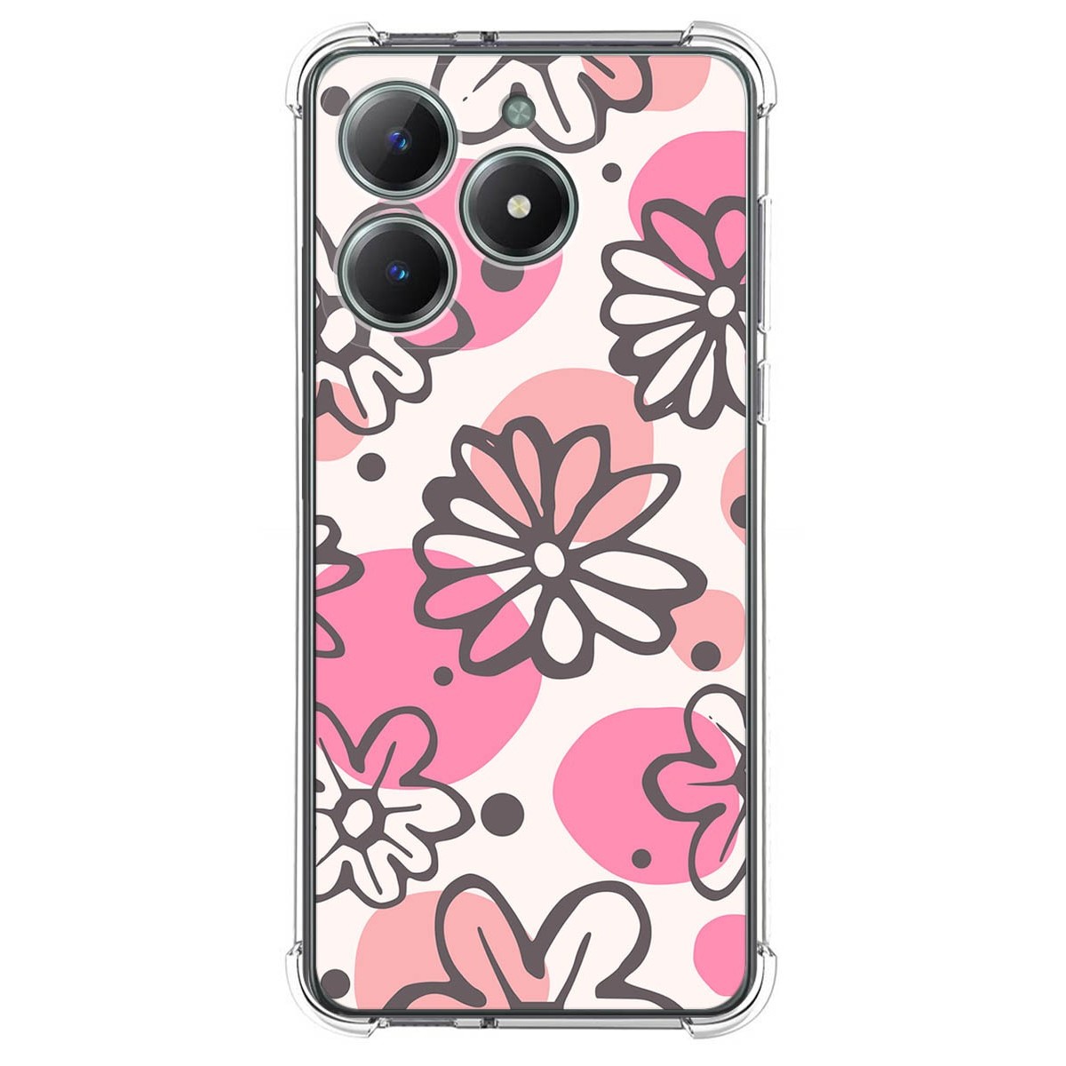 Funda Silicona Antigolpes para Realme Note 60 diseño Flores 09 Dibujos