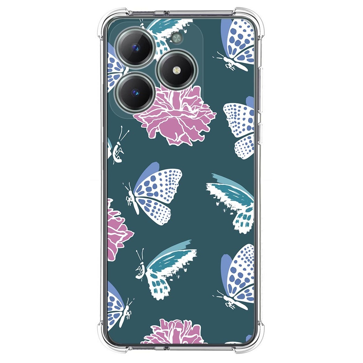 Funda Silicona Antigolpes para Realme Note 60 diseño Flores 10 Dibujos