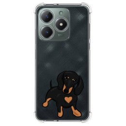 Funda Silicona Antigolpes para Realme Note 60 diseño Perros 04 Dibujos