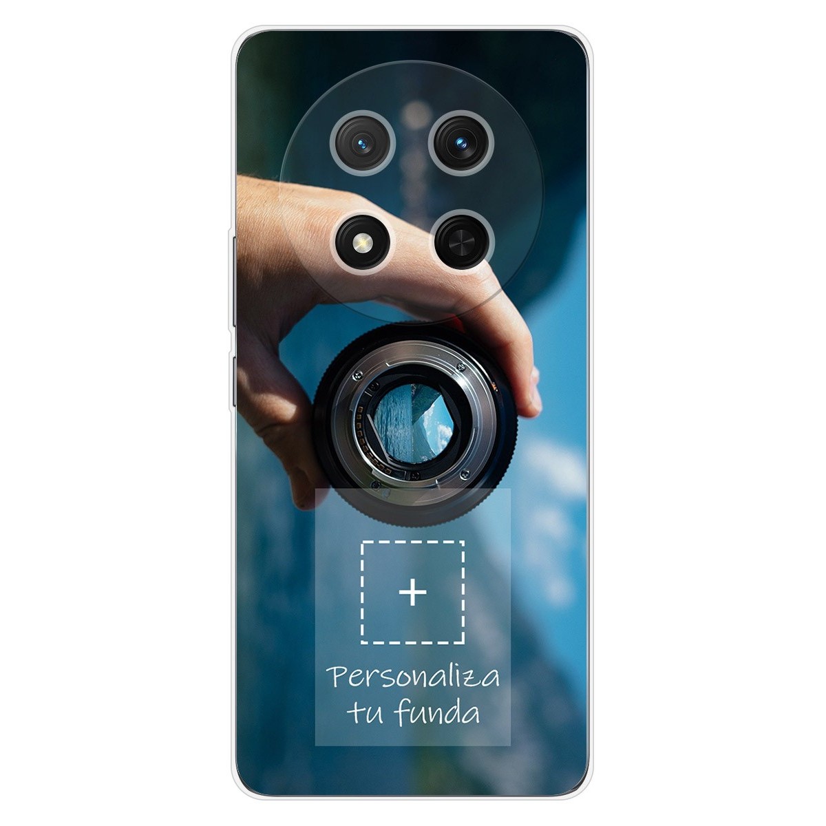 Personaliza tu Funda Silicona AntiGolpes Transparente con tu Fotografía para Huawei Honor Magic 7 Lite 5G Dibujo Personalizada