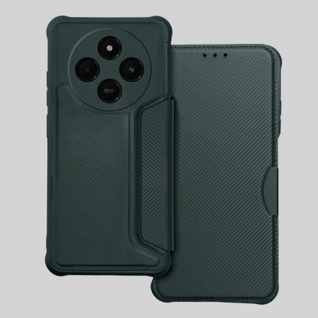 Funda Libro Magnética Antigolpes para Xiaomi Poco C75 color Verde