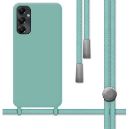 Funda Silicona Líquida con Cordón para Samsung Galaxy A05s color Verde