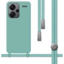 Funda Silicona Líquida con Cordón para Xiaomi Redmi Note 13 Pro+ Plus 5G color Verde