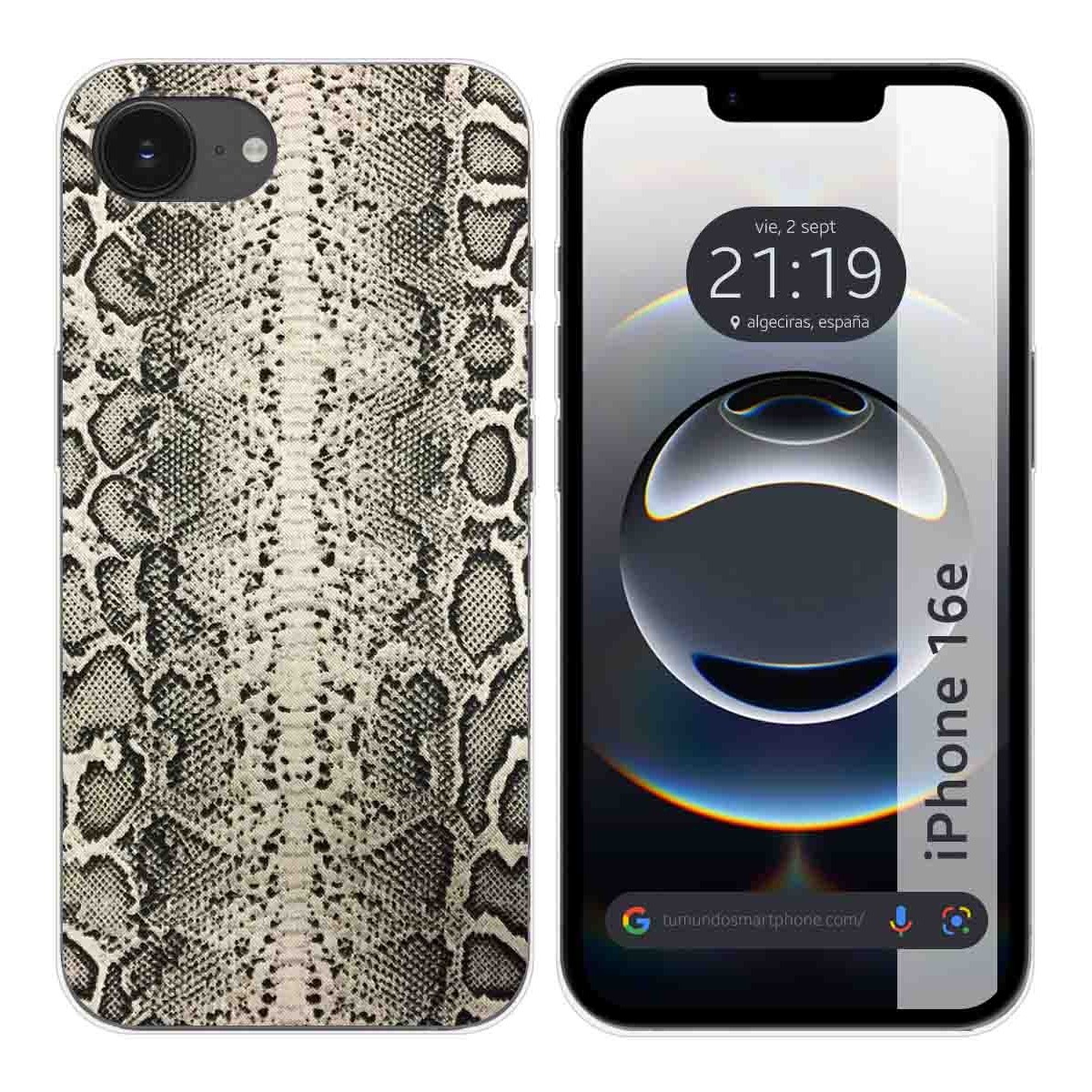 Funda Silicona para iPhone 16e (6.1) diseño Animal 01 Dibujos