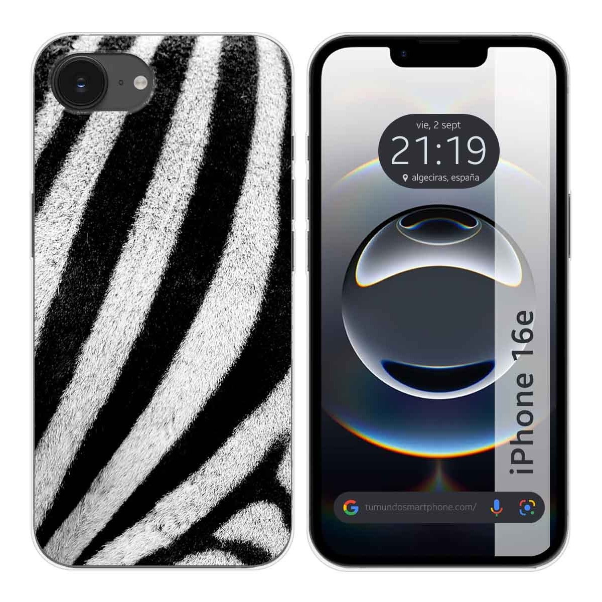 Funda Silicona para iPhone 16e (6.1) diseño Animal 02 Dibujos