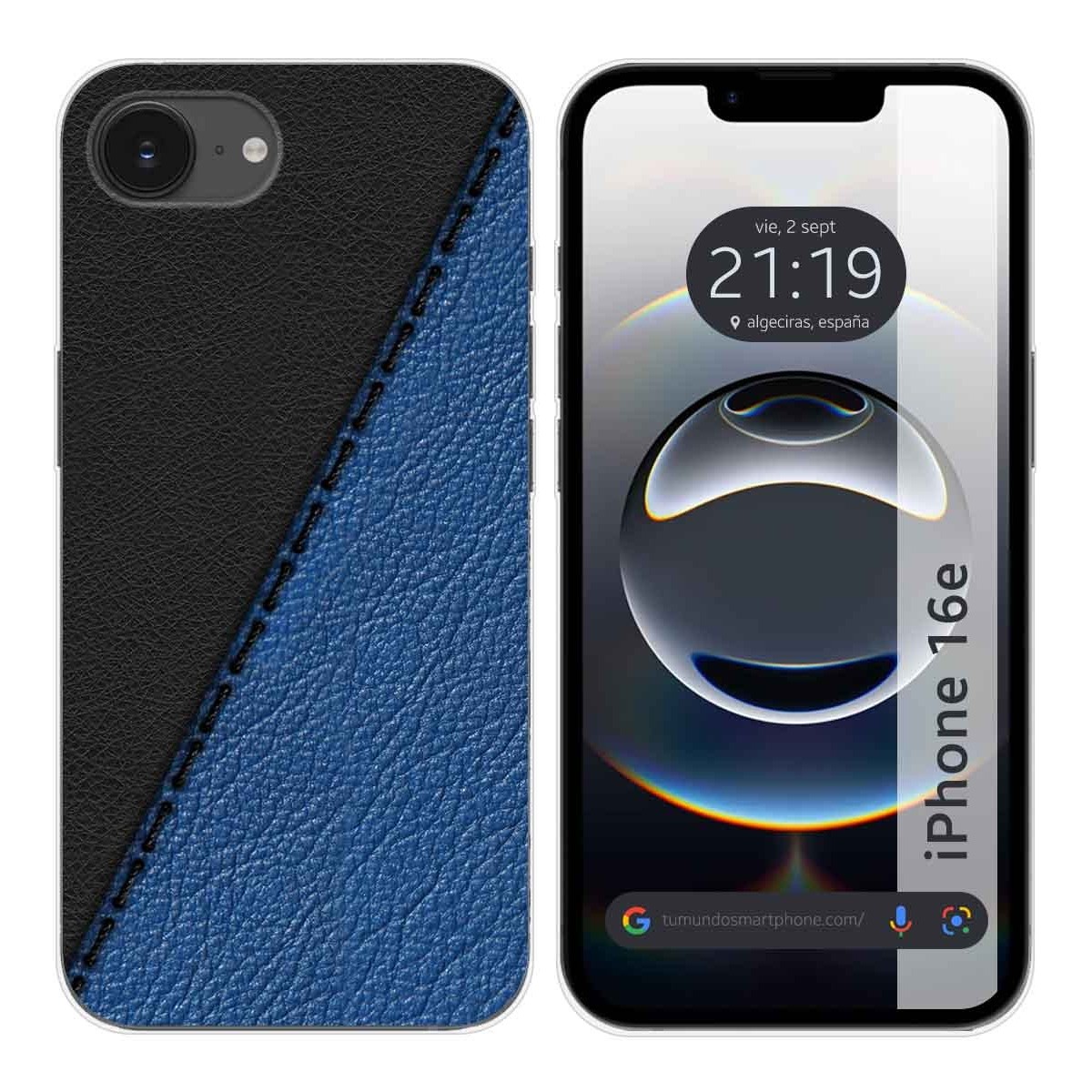 Funda Silicona para iPhone 16e (6.1) diseño Cuero 02 Dibujos