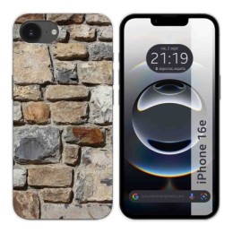 Funda Silicona para iPhone 16e (6.1) diseño Ladrillo 03 Dibujos