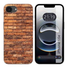Funda Silicona para iPhone 16e (6.1) diseño Ladrillo 04 Dibujos