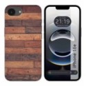 Funda Silicona para iPhone 16e (6.1) diseño Madera 03 Dibujos