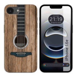 Funda Silicona para iPhone 16e (6.1) diseño Madera 11 Dibujos