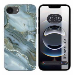 Funda Silicona para iPhone 16e (6.1) diseño Mármol 09 Dibujos