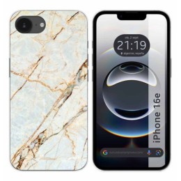 Funda Silicona para iPhone 16e (6.1) diseño Mármol 13 Dibujos