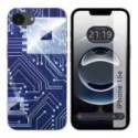 Funda Silicona para iPhone 16e (6.1) diseño Circuito Dibujos