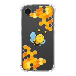 Funda Silicona Antigolpes para iPhone 16e (6.1) diseño Abeja Dibujos