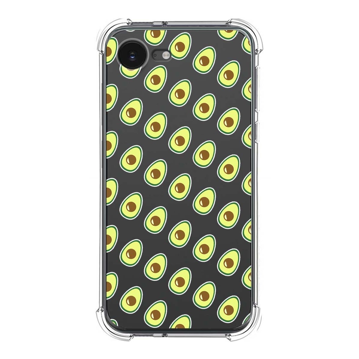 Funda Silicona Antigolpes para iPhone 16e (6.1) diseño Aguacate Dibujos