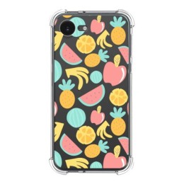 Funda Silicona Antigolpes para iPhone 16e (6.1) diseño Frutas 02 Dibujos