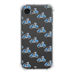 Funda Silicona Antigolpes para iPhone 16e (6.1) diseño Scooter Dibujos