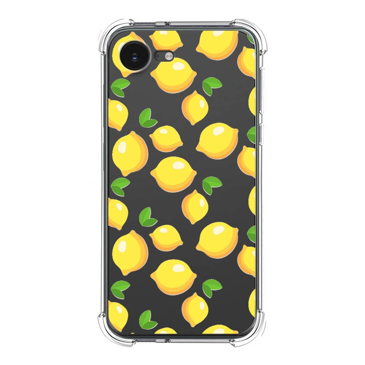 Funda Silicona Antigolpes para iPhone 16e (6.1) diseño Limones Dibujos
