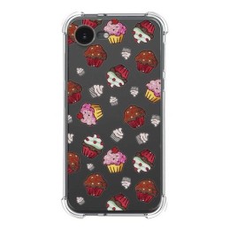 Funda Silicona Antigolpes para iPhone 16e (6.1) diseño Muffins Dibujos