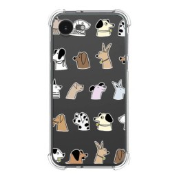 Funda Silicona Antigolpes para iPhone 16e (6.1) diseño Perros Dibujos