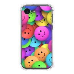Funda Silicona Antigolpes para iPhone 16e (6.1) diseño Smile Dibujos