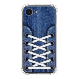 Funda Silicona Antigolpes para iPhone 16e (6.1) diseño Zapatillas 01 Dibujos