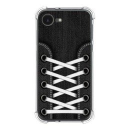 Funda Silicona Antigolpes para iPhone 16e (6.1) diseño Zapatillas 02 Dibujos
