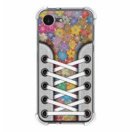 Funda Silicona Antigolpes para iPhone 16e (6.1) diseño Zapatillas 05 Dibujos