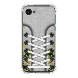 Funda Silicona Antigolpes para iPhone 16e (6.1) diseño Zapatillas 08 Dibujos