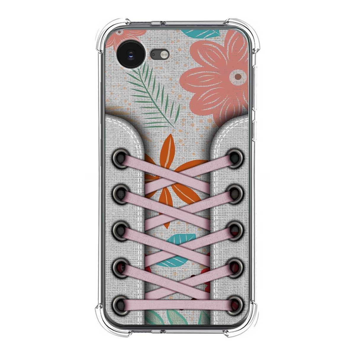 Funda Silicona Antigolpes para iPhone 16e (6.1) diseño Zapatillas 09 Dibujos