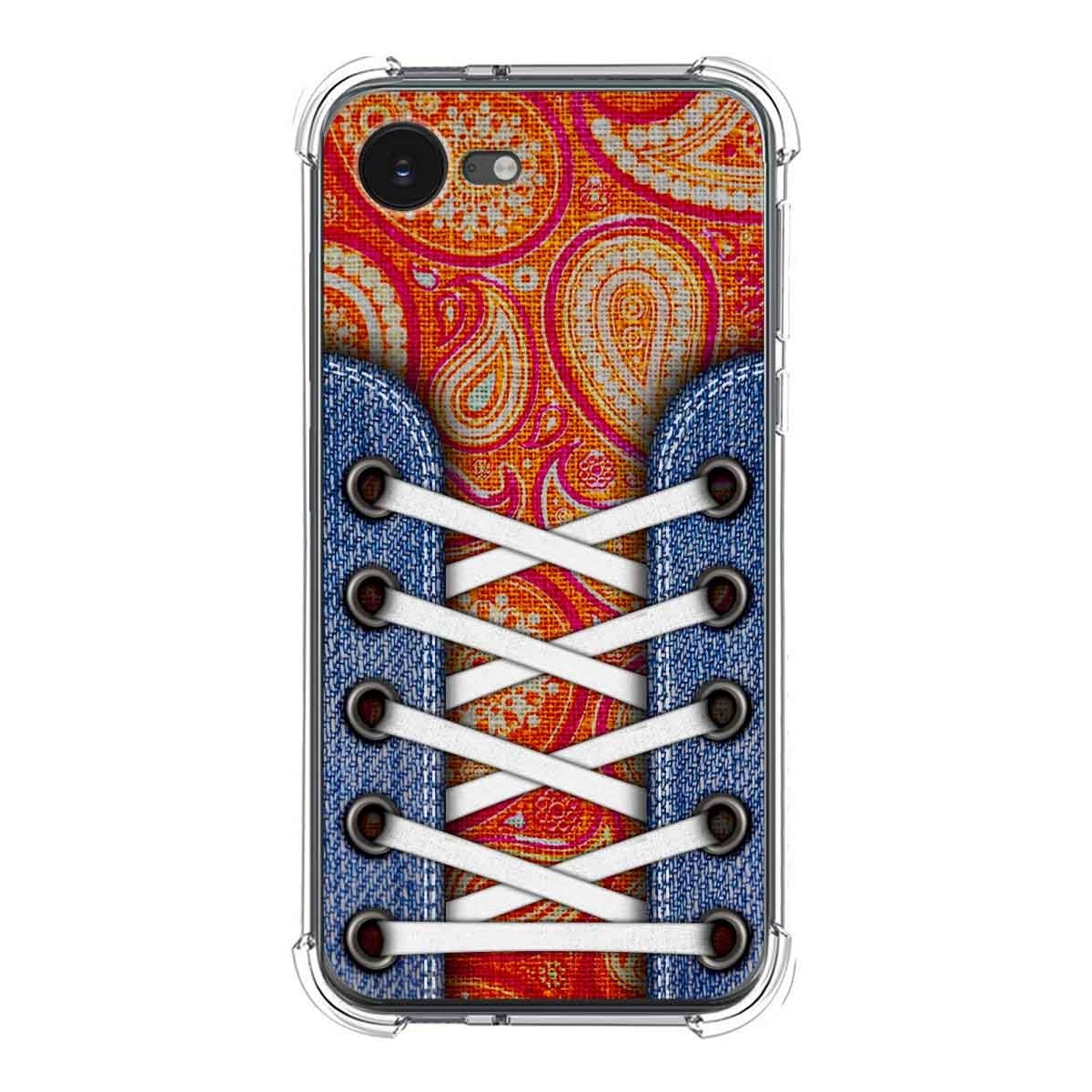 Funda Silicona Antigolpes para iPhone 16e (6.1) diseño Zapatillas 10 Dibujos