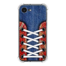 Funda Silicona Antigolpes para iPhone 16e (6.1) diseño Zapatillas 11 Dibujos
