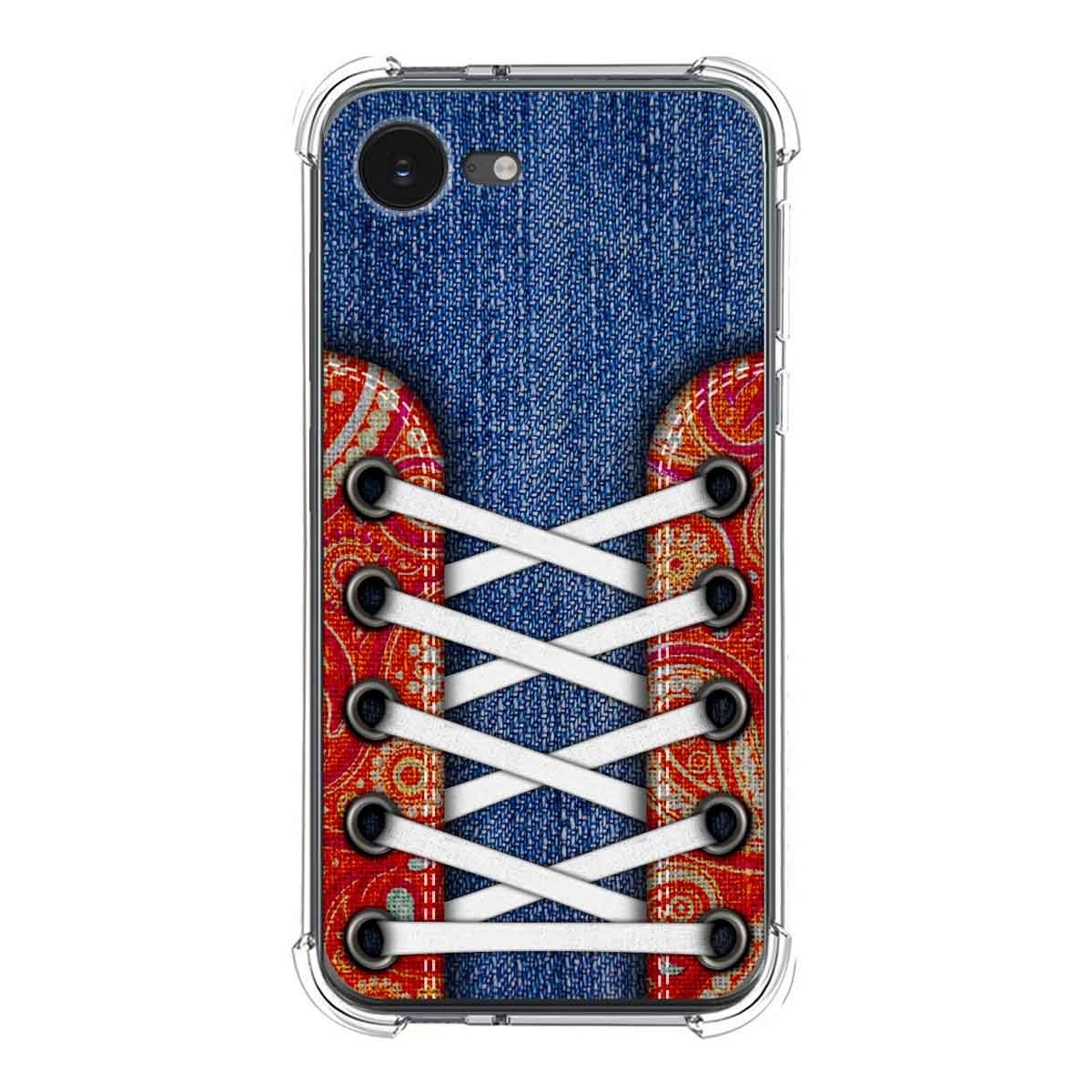 Funda Silicona Antigolpes para iPhone 16e (6.1) diseño Zapatillas 11 Dibujos