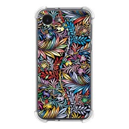 Funda Silicona Antigolpes para iPhone 16e (6.1) diseño Flores 04 Dibujos