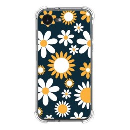 Funda Silicona Antigolpes para iPhone 16e (6.1) diseño Flores 08 Dibujos