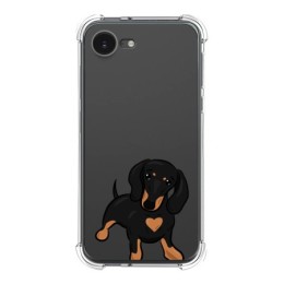 Funda Silicona Antigolpes para iPhone 16e (6.1) diseño Perros 04 Dibujos