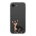 Funda Silicona Antigolpes para iPhone 16e (6.1) diseño Perros 05 Dibujos