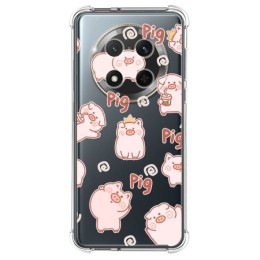 Funda Silicona Antigolpes para Huawei Honor Magic 7 Lite 5G diseño Cerdos Dibujos