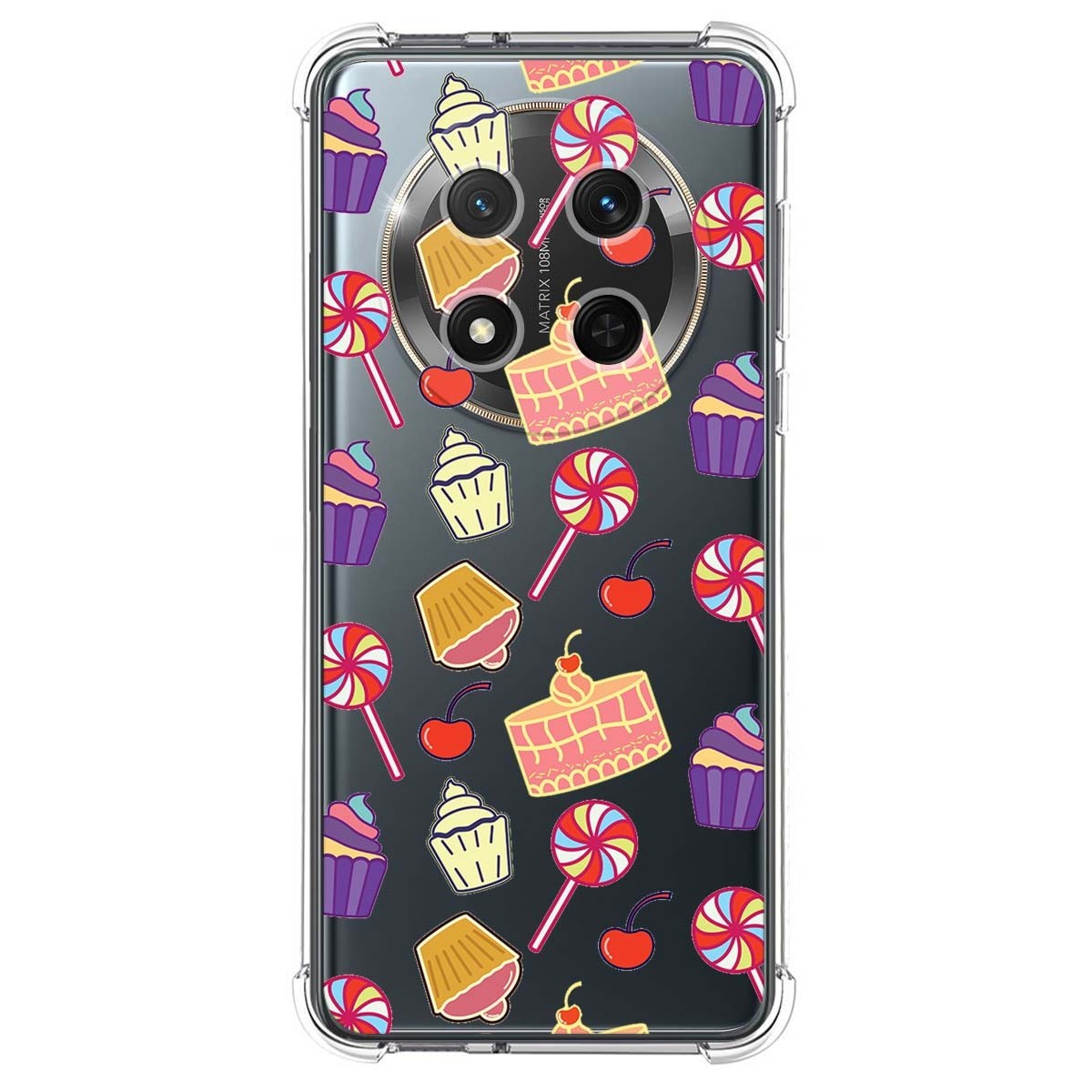 Funda Silicona Antigolpes para Huawei Honor Magic 7 Lite 5G diseño Dulces 01 Dibujos