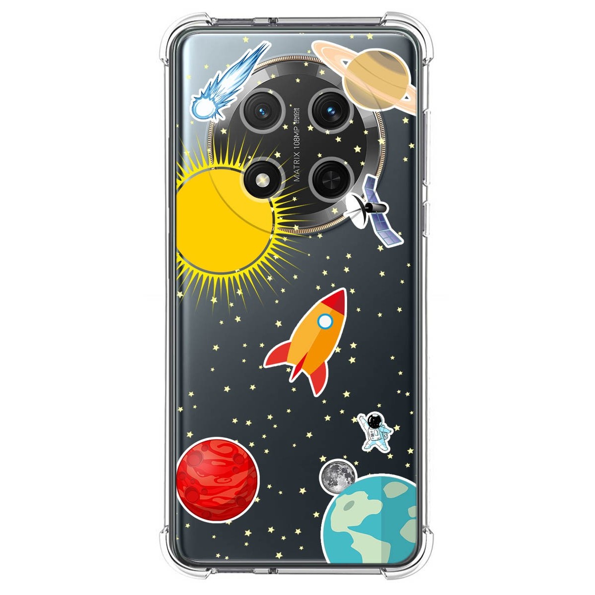 Funda Silicona Antigolpes para Huawei Honor Magic 7 Lite 5G diseño Espacio Dibujos