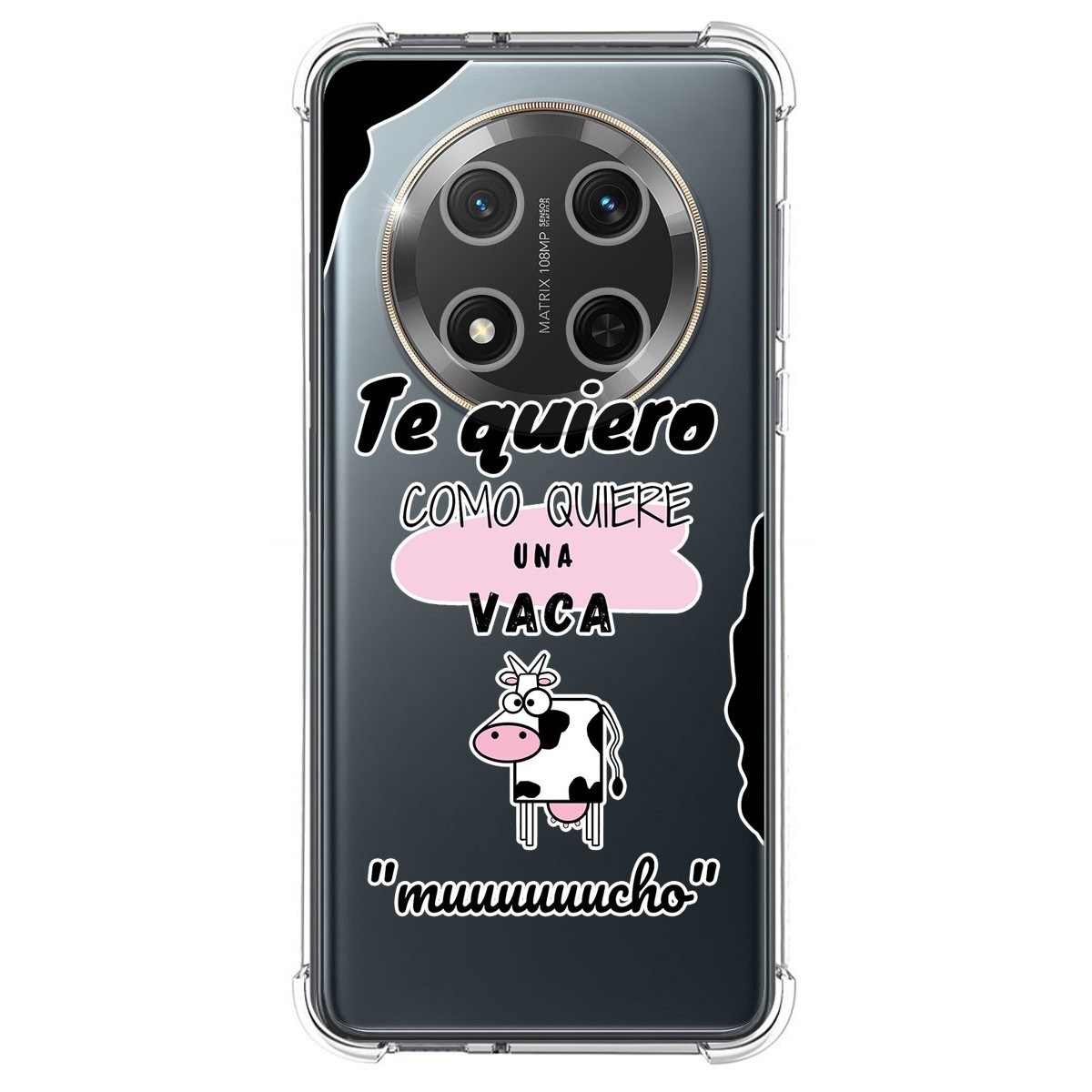 Funda Silicona Antigolpes para Huawei Honor Magic 7 Lite 5G diseño Vaca Dibujos