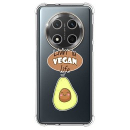 Funda Silicona Antigolpes para Huawei Honor Magic 7 Lite 5G diseño Vegan Life Dibujos