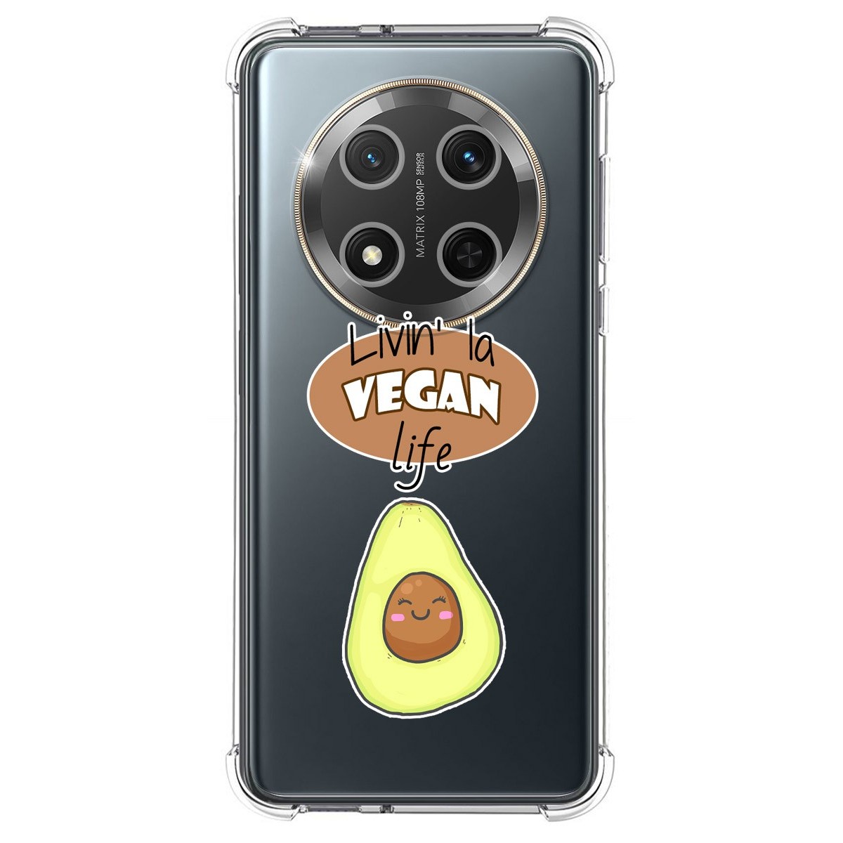 Funda Silicona Antigolpes para Huawei Honor Magic 7 Lite 5G diseño Vegan Life Dibujos