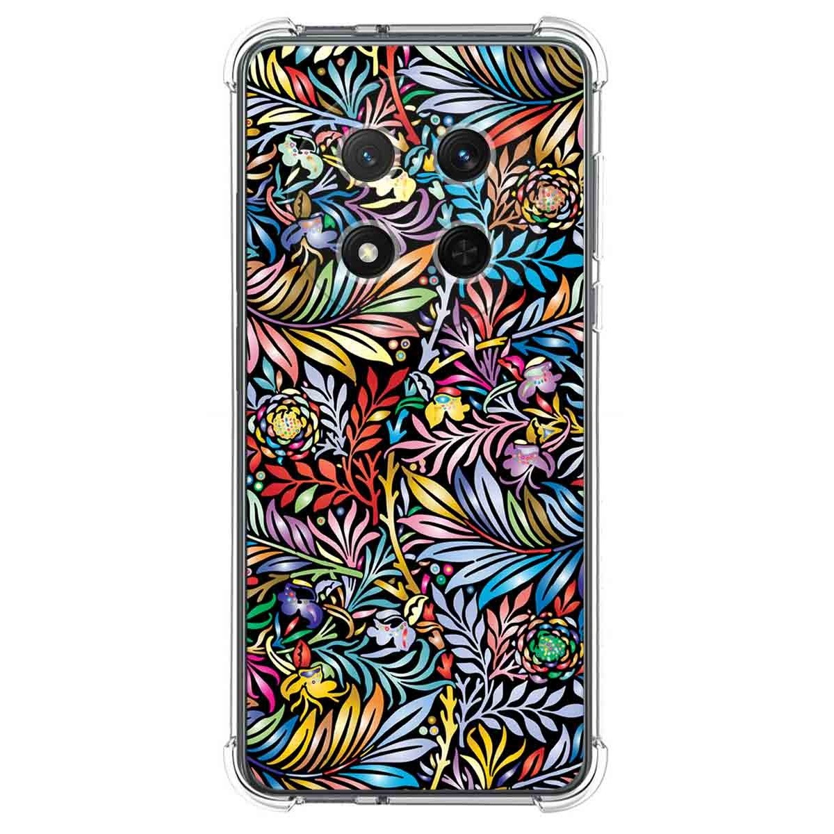 Funda Silicona Antigolpes para Huawei Honor Magic 7 Lite 5G diseño Flores 04 Dibujos