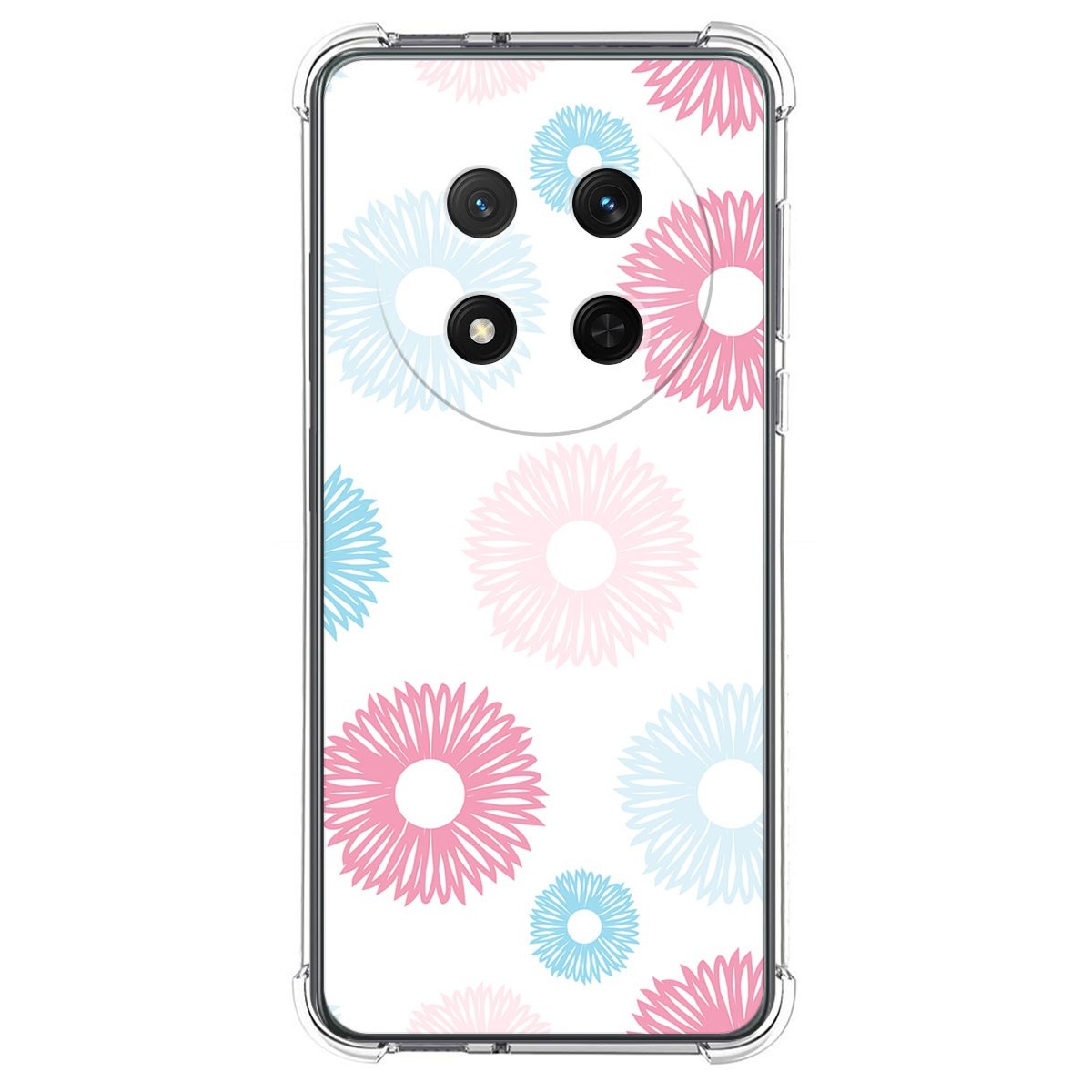 Funda Silicona Antigolpes para Huawei Honor Magic 7 Lite 5G diseño Flores 06 Dibujos