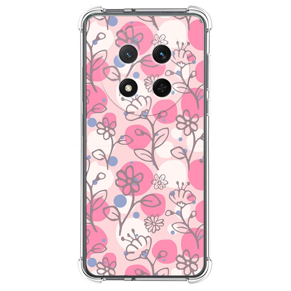 Funda Silicona Antigolpes para Huawei Honor Magic 7 Lite 5G diseño Flores 07 Dibujos